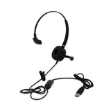 Usb Headset, Monaural, Over The Head