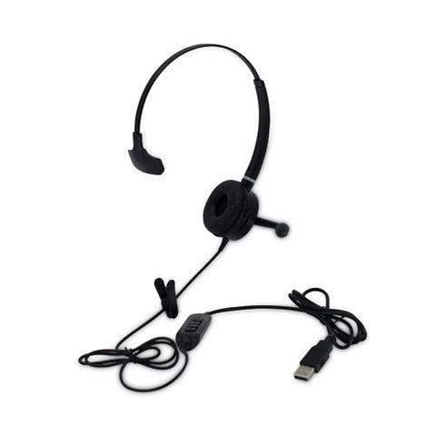 Usb Headset, Monaural, Over The Head