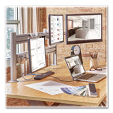 Monitor Mount For Slat Wall System For 32" Tvs, 4.9w X 5.1d X 7.5h, Silver, Supports 22 Lb