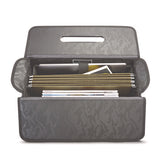 Morgan Recycled Rolling Catalog Case, Fits Devices Up To 17.3", 18.13 X 7.13 X 13.5, Black/gray