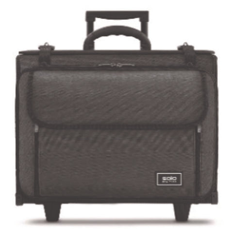 Morgan Recycled Rolling Catalog Case, Fits Devices Up To 17.3", 18.13 X 7.13 X 13.5, Black/gray