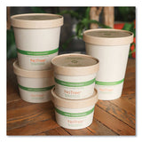 Paper Lids For Bowls, 4.6" Diameter, Kraft, 500-carton