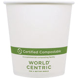 Paper Hot Cups, White, 1,000/carton