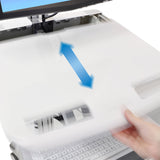 StyleView® Electric Lift Cart with LCD Arm, LiFe Powered, 3 Drawers (1x3)