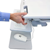 StyleView® Cart with LCD Pivot, LiFe Powered, 2 Drawers (1x2)