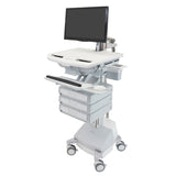 StyleView® Cart with LCD Arm, SLA Powered, 3 Drawers (1x3)