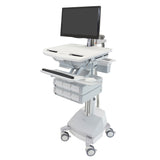 StyleView® Cart with LCD Arm, SLA Powered, 6 Drawers (3x2)