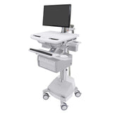 StyleView® Cart with LCD Arm, SLA Powered, 2 Tall Drawers (2x1)