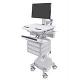 StyleView® Cart with LCD Pivot, LiFe Powered, 3 Drawers (1x3)