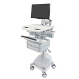 StyleView® Cart with LCD Pivot, SLA Powered, 6 Drawers (3x2)