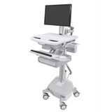 StyleView® Cart with LCD Pivot, LiFe Powered, 2 Drawers (2x1)