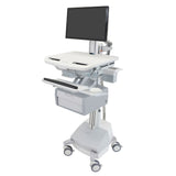 StyleView® Cart with LCD Pivot, SLA Powered, 1 Tall Drawer (1x1)