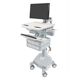 SV44-2242 - StyleView® Electric Lift Cart with LCD Arm, LiFe Powered, 4 Drawers (3x1+1)