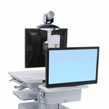 StyleView® Telemedicine Cart, Back-to-Back Monitors, Powered