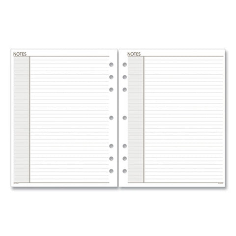 Lined Notes Pages, 8.5 X 5.5, White, 30-pack
