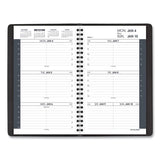 Weekly Appointment Book Ruled For Hourly Appointments, 8.5 X 5.5, Black, 2021
