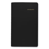 Weekly Appointment Book Ruled For Hourly Appointments, 8.5 X 5.5, Black, 2021