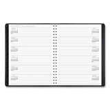 Contemporary Weekly-monthly Planner, Column, 11 X 8.25, Black Cover, 2022