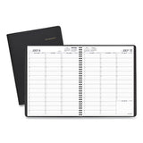Weekly Appointment Book, Academic, 11 X 8.25, Black, 2021-2022