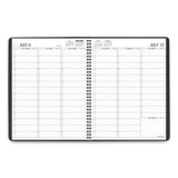 Weekly Appointment Book, Academic, 11 X 8.25, Black, 2021-2022