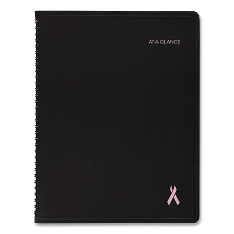 Quicknotes Special Edition Monthly Planner, 11 X 8.25, Black-pink, 2021