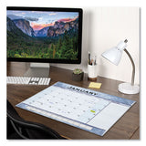 Slate Blue Desk Pad, 22 X 17, Slate Blue , 2022