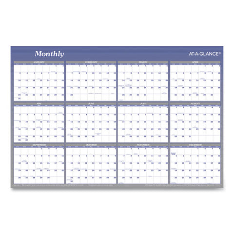 Vertical-horizontal Erasable Wall Planner, 24 X 36, 2022