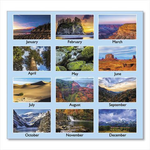 Scenic Monthly Wall Calendar, 15.5 X 22.75, 2022