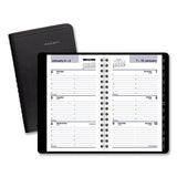 Weekly Pocket Appt. Book, Telephone-address Section, 6 X 3.5, Black, 2021