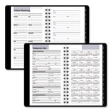 Weekly Pocket Appt. Book, Telephone-address Section, 6 X 3.5, Black, 2021