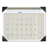 Executive Monthly Desk Pad Calendar, 22 X 17, Buff, 2021