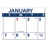 Erasable Vertical-horizontal Wall Planner, 32 X 48, Blue-red, 2022