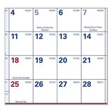 Erasable Vertical-horizontal Wall Planner, 32 X 48, Blue-red, 2022
