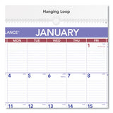 Monthly Wall Calendar With Ruled Daily Blocks, 15.5 X 22.75, White, 2021
