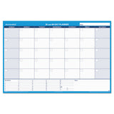 30-60-day Undated Horizontal Erasable Wall Planner, 48 X 32, White-blue,