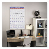 Monthly Wall Calendar With Ruled Daily Blocks, 20 X 30, White, 2021
