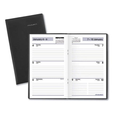 Weekly Pocket Planner, 6 X 3.5, Black, 2021