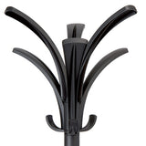 Brio Coat Stand, 13.75w X 13.75d X 66.25h, Black