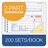 Two-part Rent Receipt Book, 2.75 X 4.75, Carbonless, 200 Forms
