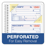 Two-part Rent Receipt Book, 2.75 X 4.75, Carbonless, 200 Forms