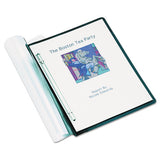 Accohide Frosted Front Report Covers, Letter Size, 500 Sheets, Black Back