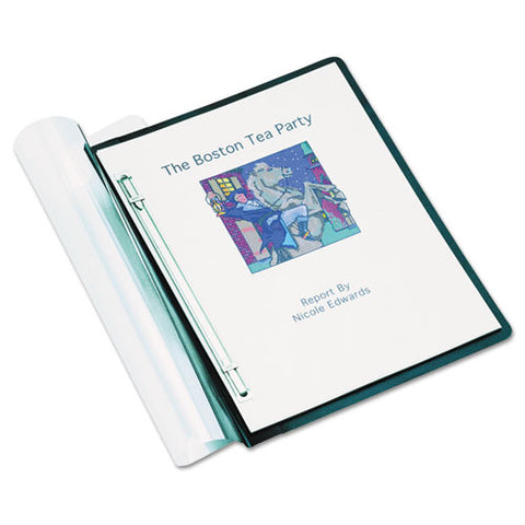 Accohide Frosted Front Report Covers, Letter Size, 500 Sheets, Black Back