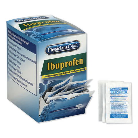 Ibuprofen Pain Reliever, Two-pack, 125 Packs-box
