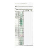 Time Card For Model Att310 Electronic Totalizing Time Recorder, Weekly, 200-pack