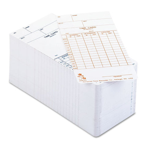 Time Card For Model Atr120 Electronic Clock, Weekly Or Biweekly, 250-pack