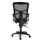 Alera Elusion Series Mesh Mid-back Multifunction Chair, Supports Up To 275 Lbs, Black Seat-black Back, Black Base
