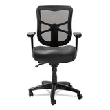 Alera Elusion Series Mesh Mid-back Multifunction Chair, Supports Up To 275 Lbs, Black Seat-black Back, Black Base