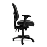 Alera Elusion Series Mesh Mid-back Multifunction Chair, Supports Up To 275 Lbs, Black Seat-black Back, Black Base