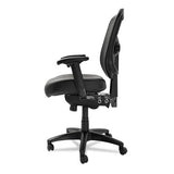 Alera Elusion Series Mesh Mid-back Multifunction Chair, Supports Up To 275 Lbs, Black Seat-black Back, Black Base