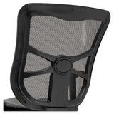 Alera Elusion Series Mesh Mid-back Multifunction Chair, Supports Up To 275 Lbs, Black Seat-black Back, Black Base